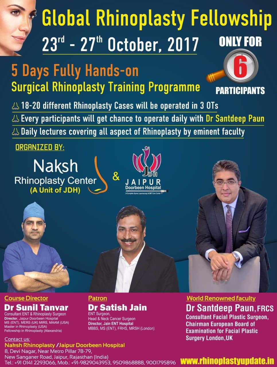 Fully Hands-on Surgical Rhinoplasty Training Programme